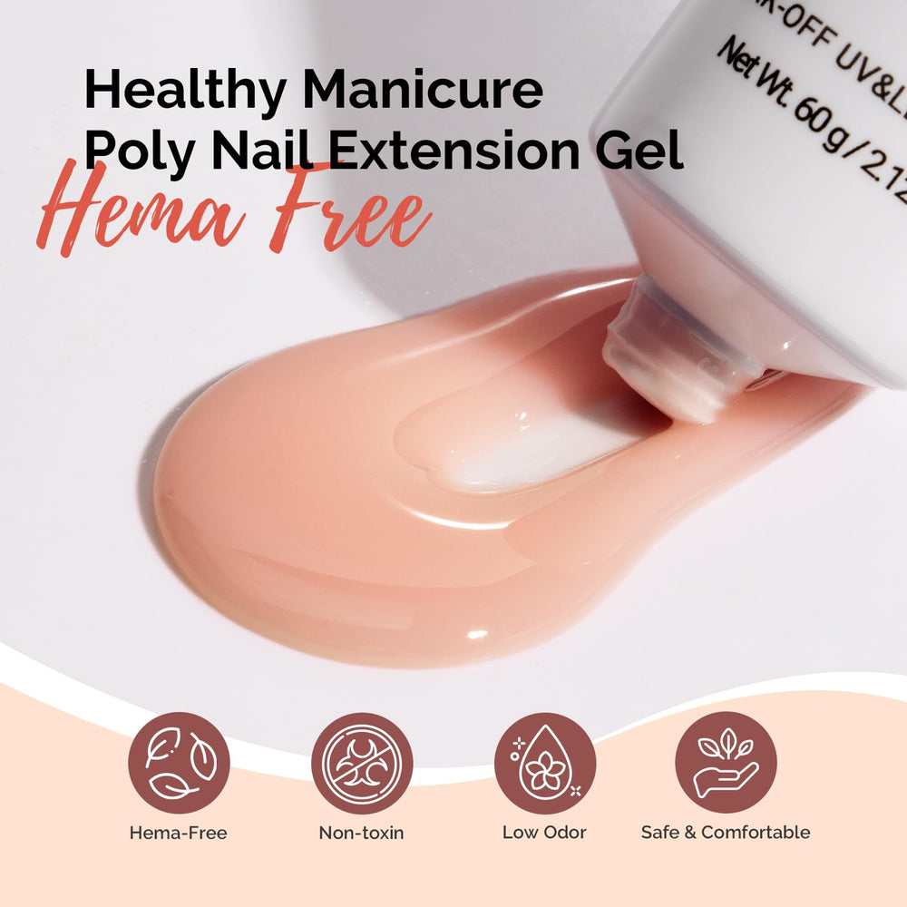 MelodySusie Gel Extension Ongles 60 g, base idéale pour l’art des ongles.