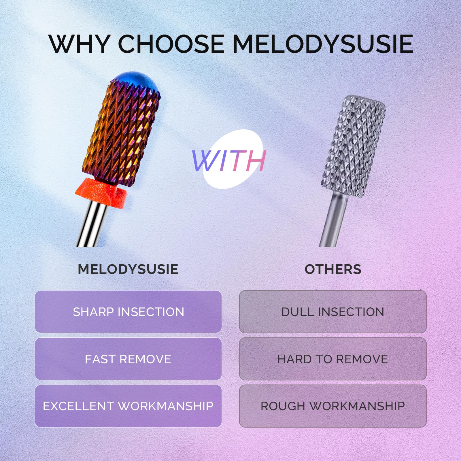 MelodySusie – préparation du lit d’ongle et nettoyage du cuticule avec précision.