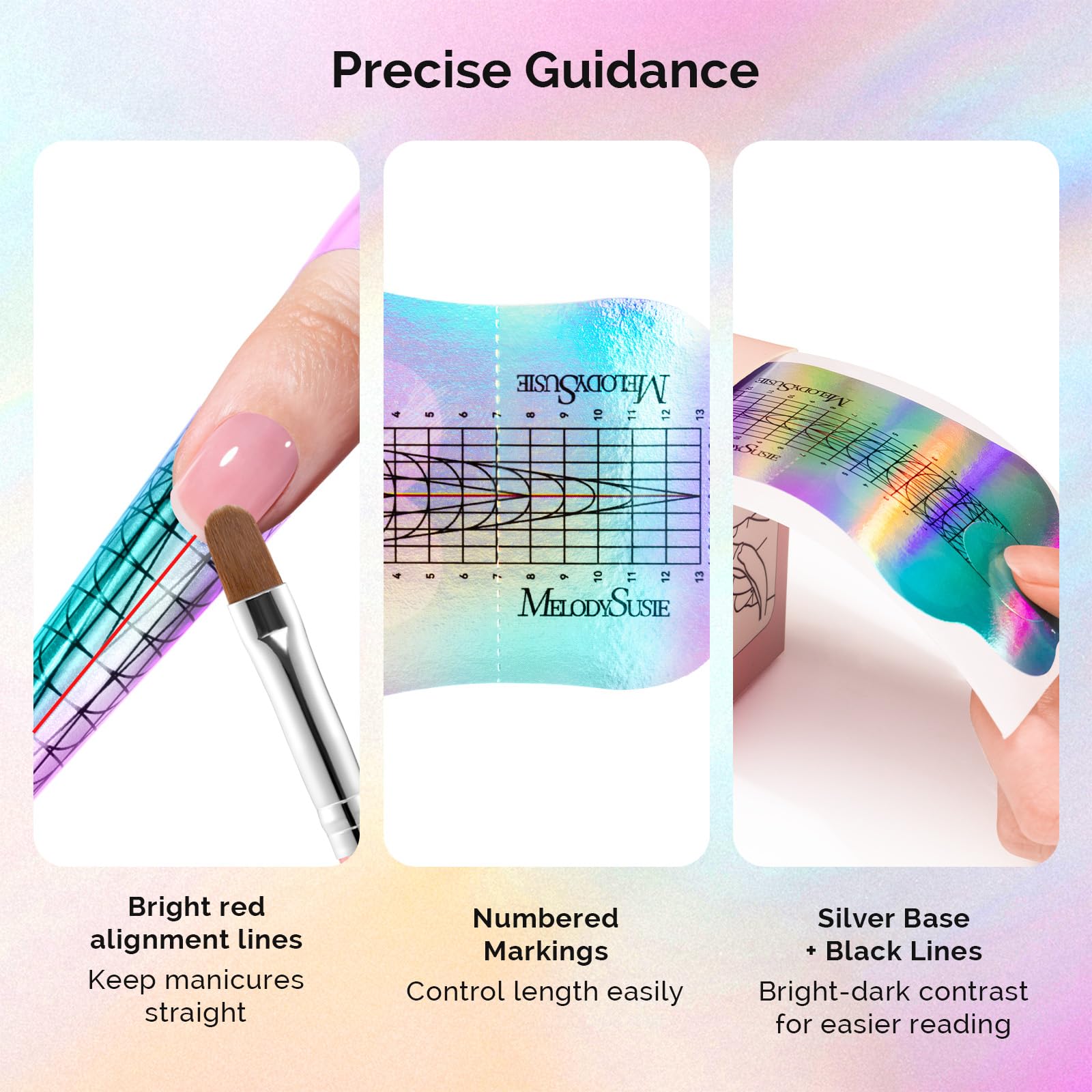 MelodySusie mise en place rapide des formes pour ongles