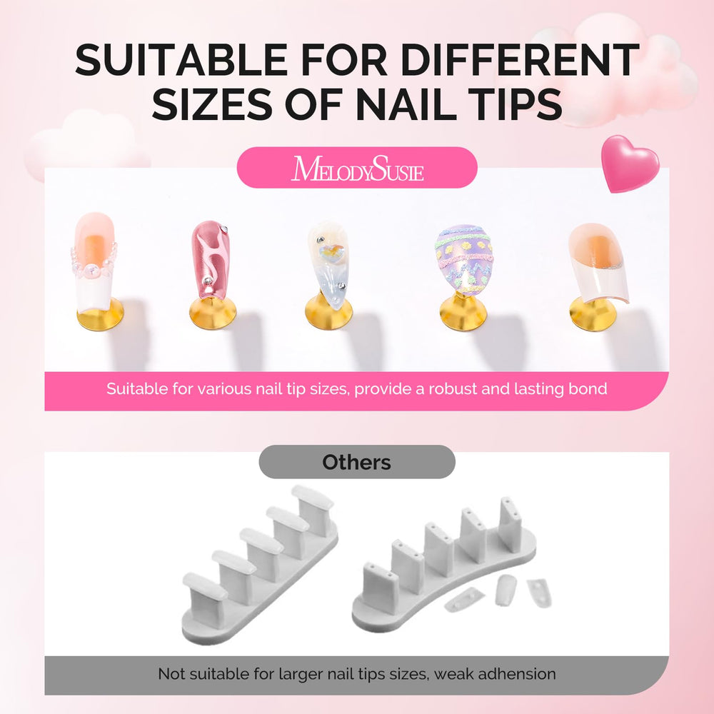 Affichage art ongles MelodySusie, démonstrations claires des designs.