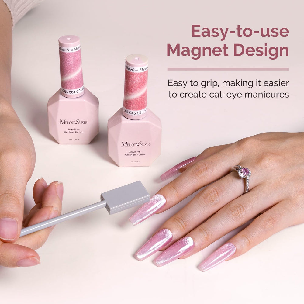 MelodySusie application-vernis cat eye – guide simple pour l’effet souhaité.