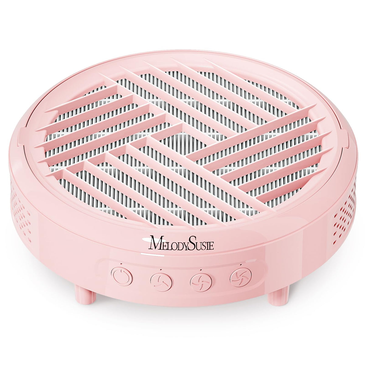 MelodySusie aspirateur poussiere ongles compact rose: collecte efficace des poussières pendant le ponçage.