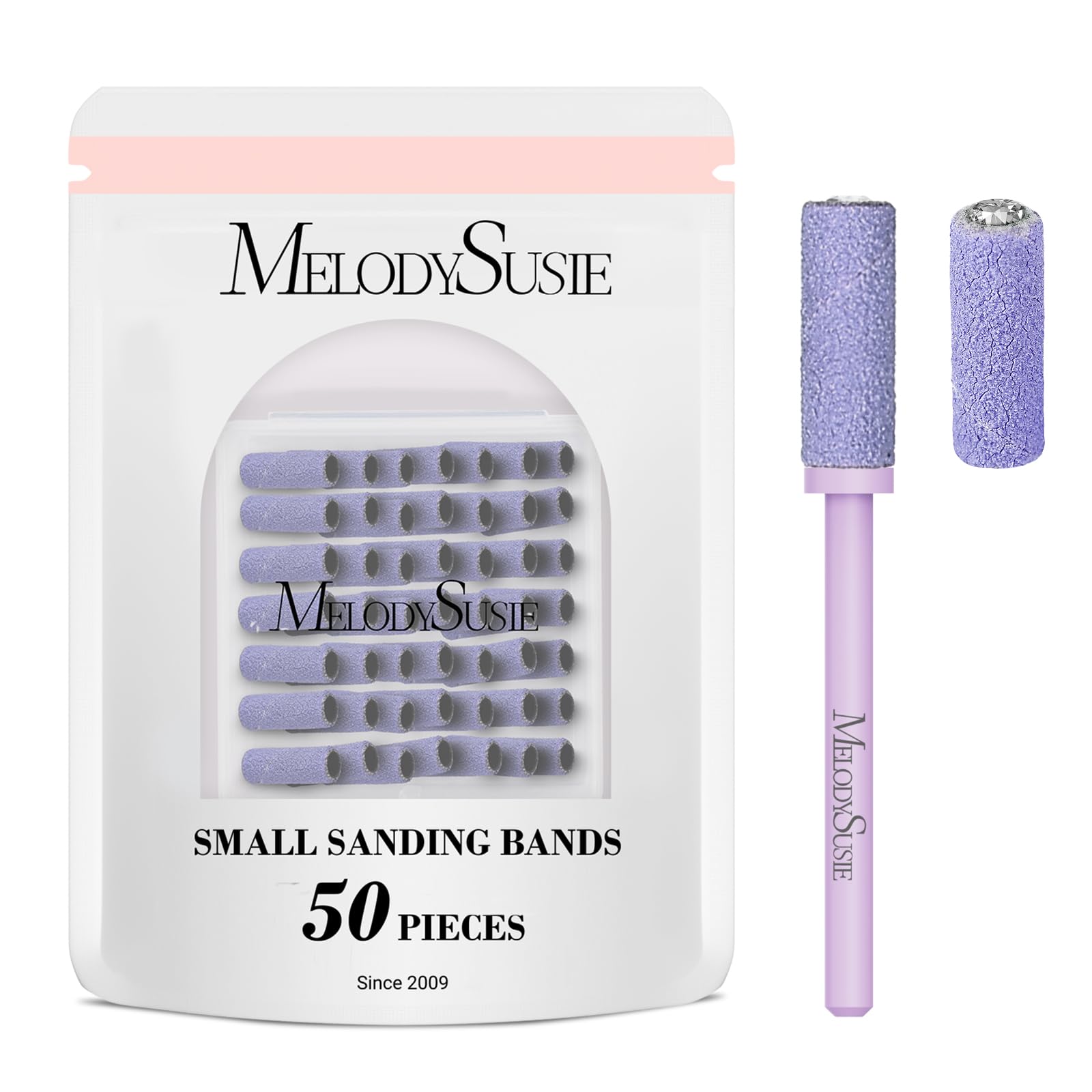 MelodySusie bandes de poncage petites 180 grit avec mandrin 3/32 pouce