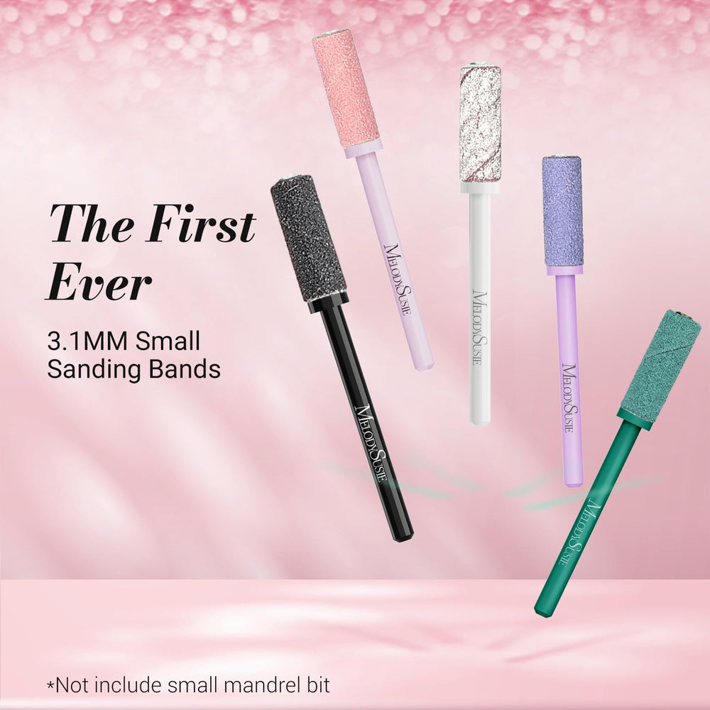 MelodySusie bandes ponçage rose pâle: finition soignée des ongles