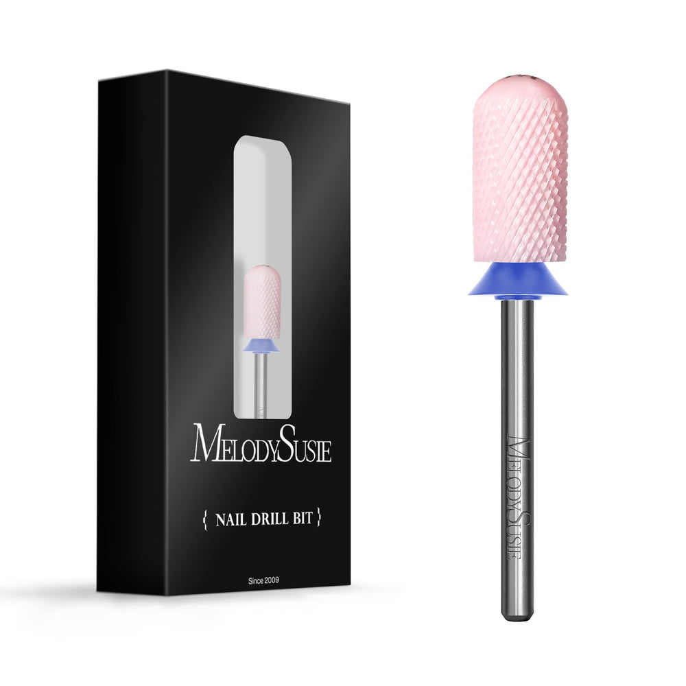 Outil MelodySusie barillet large lisse rose pour contour des ongles et préparation du gel.