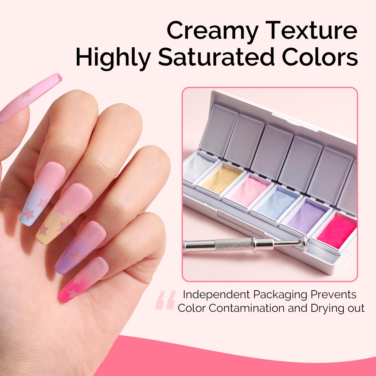 Base-coat MelodySusie, prêt à durcir sous lampe UV.