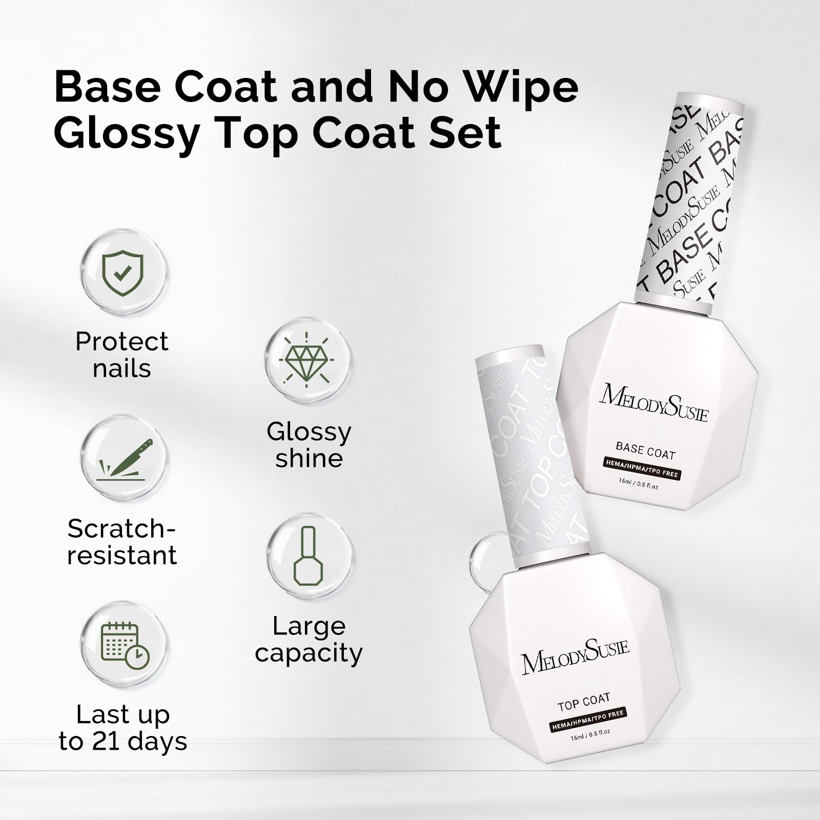 Base gel MelodySusie meilleure adhérence pour ongles
