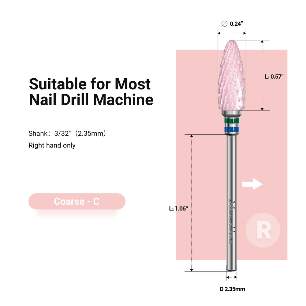 MelodySusie Bit céramique compatibilité perceuse avec shank 3/32''