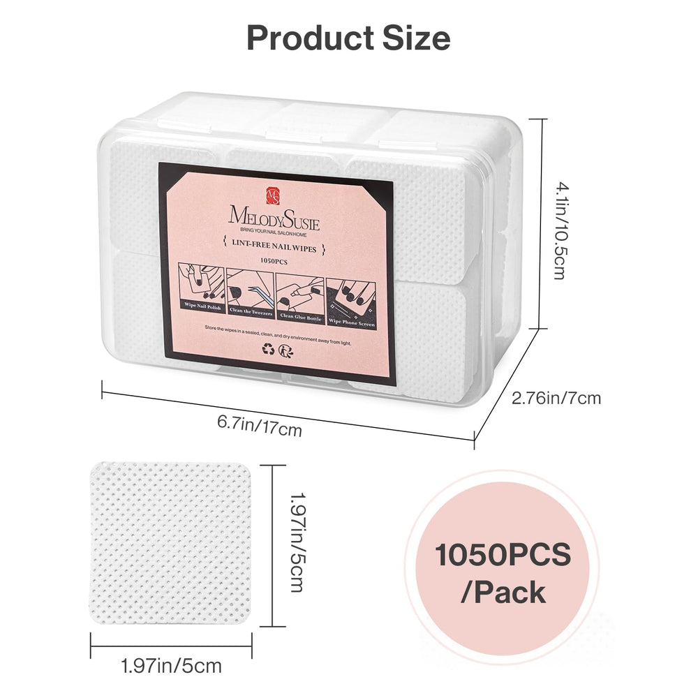 MelodySusie boîte 1050 lingettes, stockage protégé contre poussière et humidité.