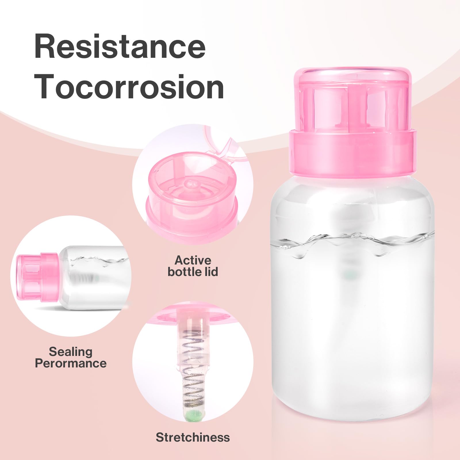 Bouteille pompe à acetone MelodySusie de 220 ml pour doser sans gaspillage