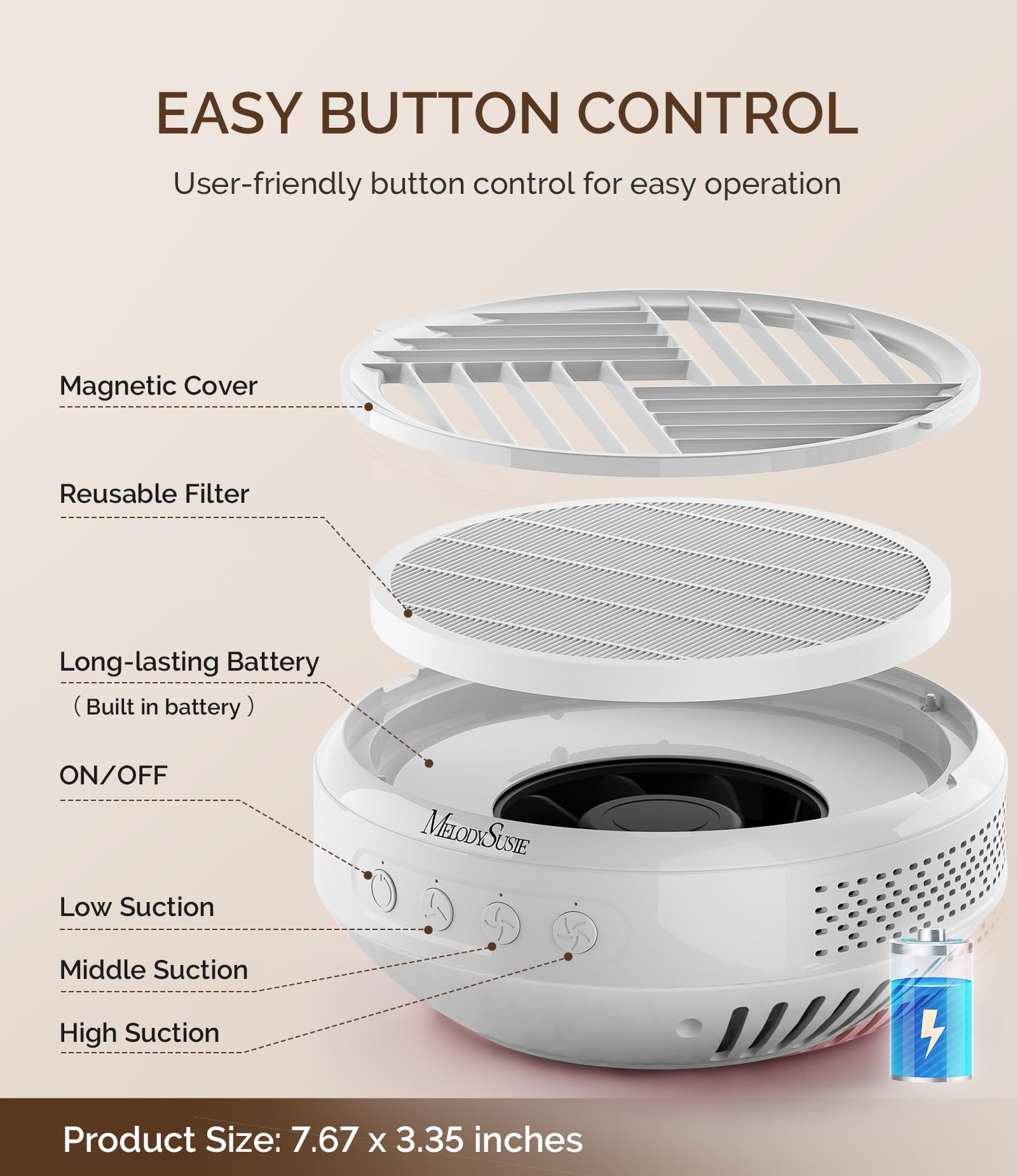 Ventilateur turbo et bruit faible pour des sessions confortables