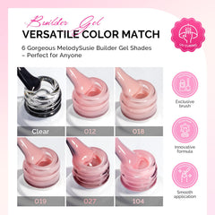 MelodySusie 8-in-1 base gel demonstrates versatile base for long-lasting nails.