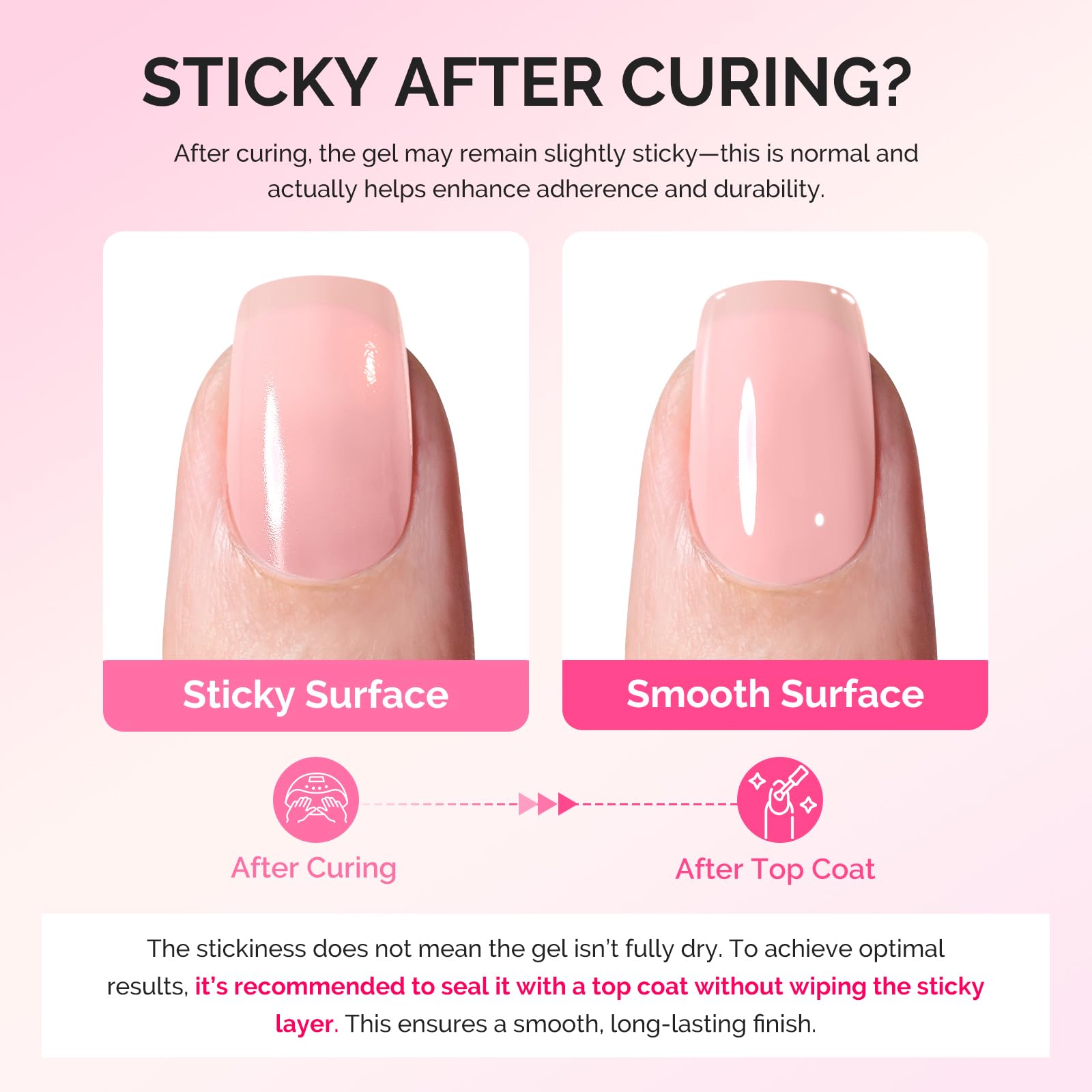 MelodySusie gel allows attaching tips or gems for decorative nails.