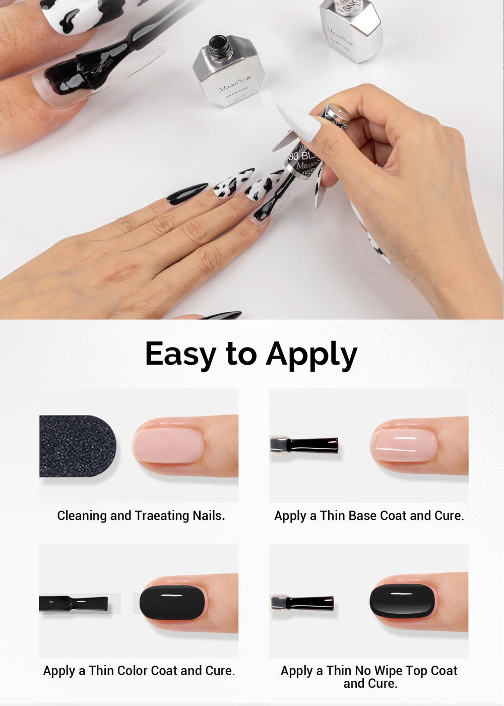 Conseils MelodySusie pour l'utilisation du gel sur ongles.