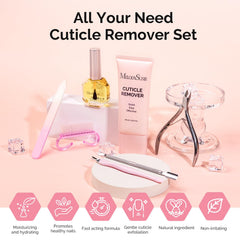 Crème cuticule MelodySusie 60 g, application exfoliante douce.