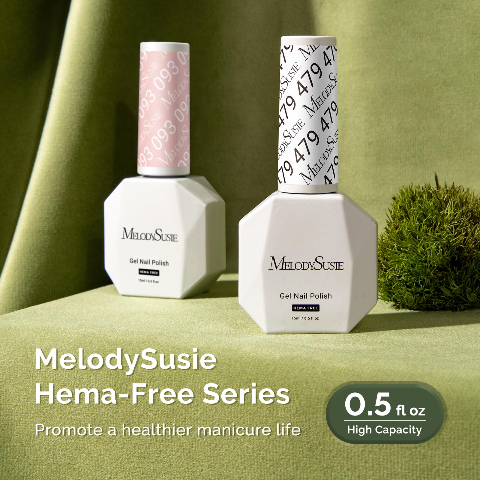 MelodySusie Démontage facile au dissolvant pour retrait pratique.