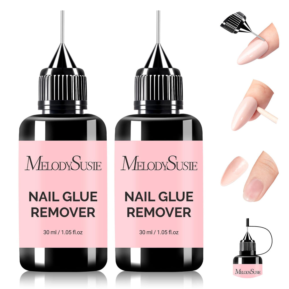 Dissolvant MelodySusie pour ongles: deux bouteilles 30 ml faciles à prendre en main.