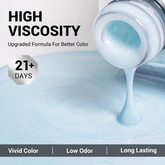 Effet torsade coquillage bleu gel MelodySusie pour designs uniques.
