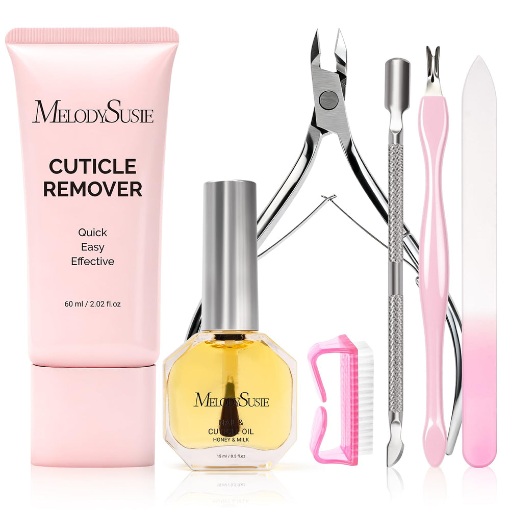 Ensemble MelodySusie pour soin cuticules, parfait pour une manucure à domicile.