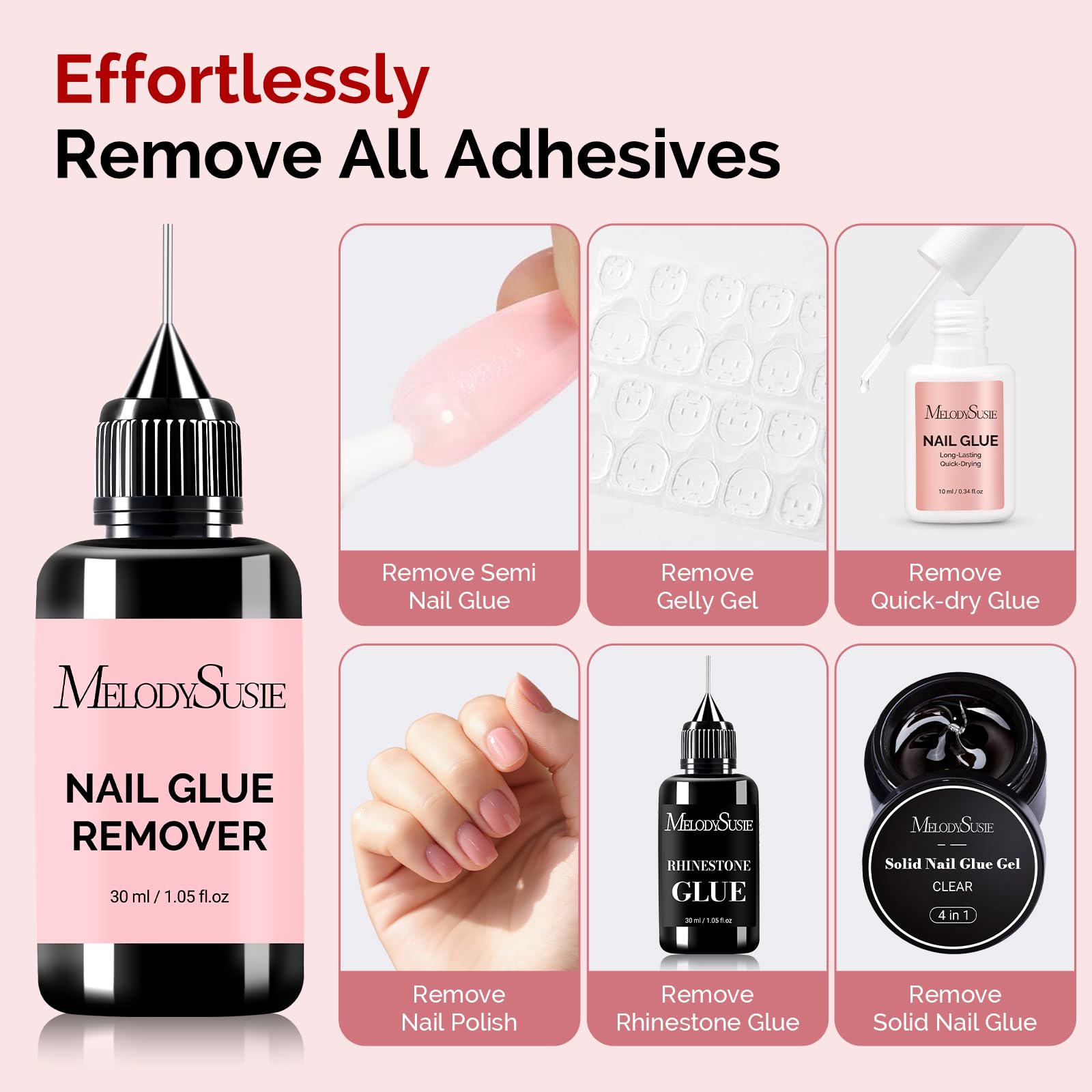 Faible odeur et douceur pour les ongles lors du dissout.