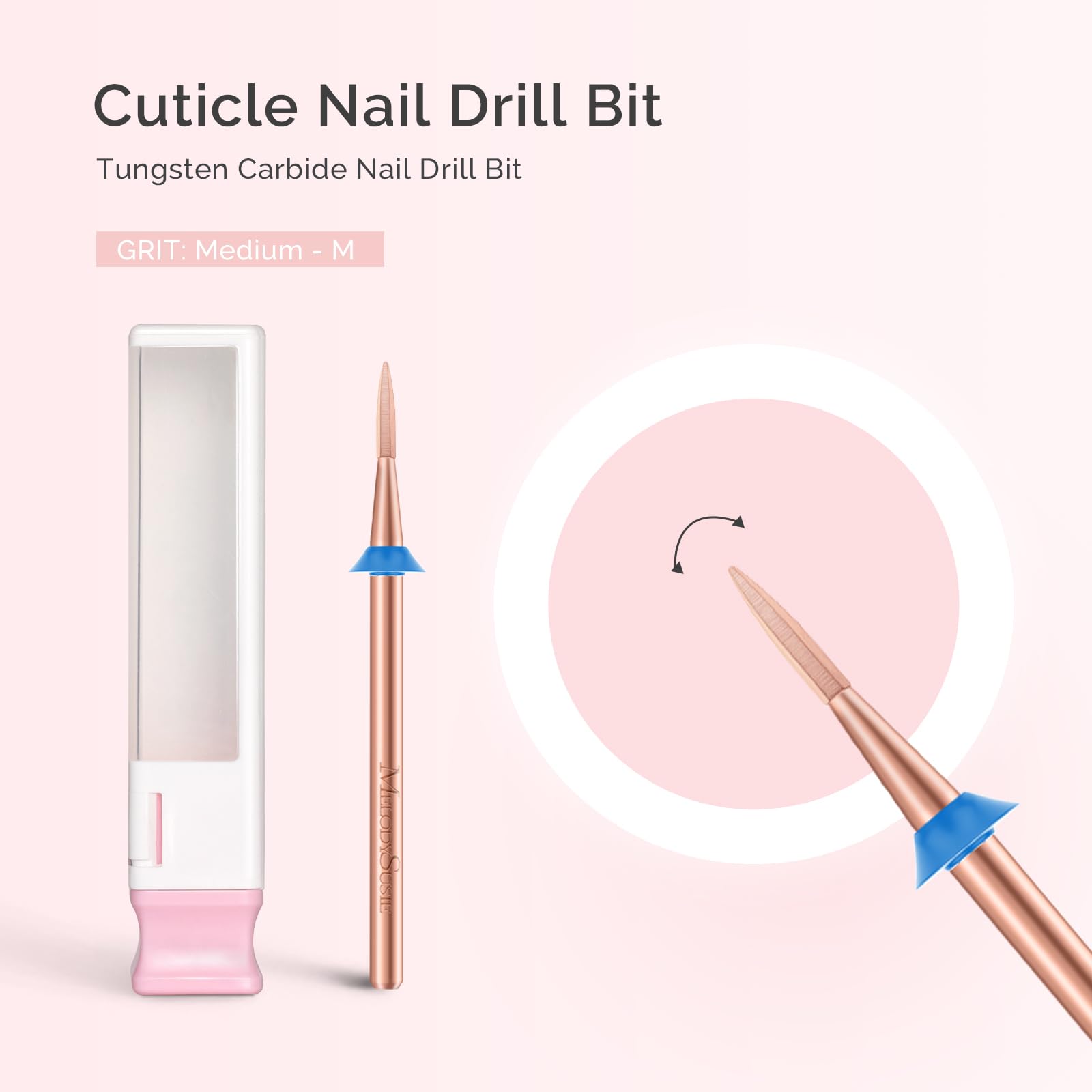 Foret MelodySusie carbure professionnel rose gold, durabilité et performance.
