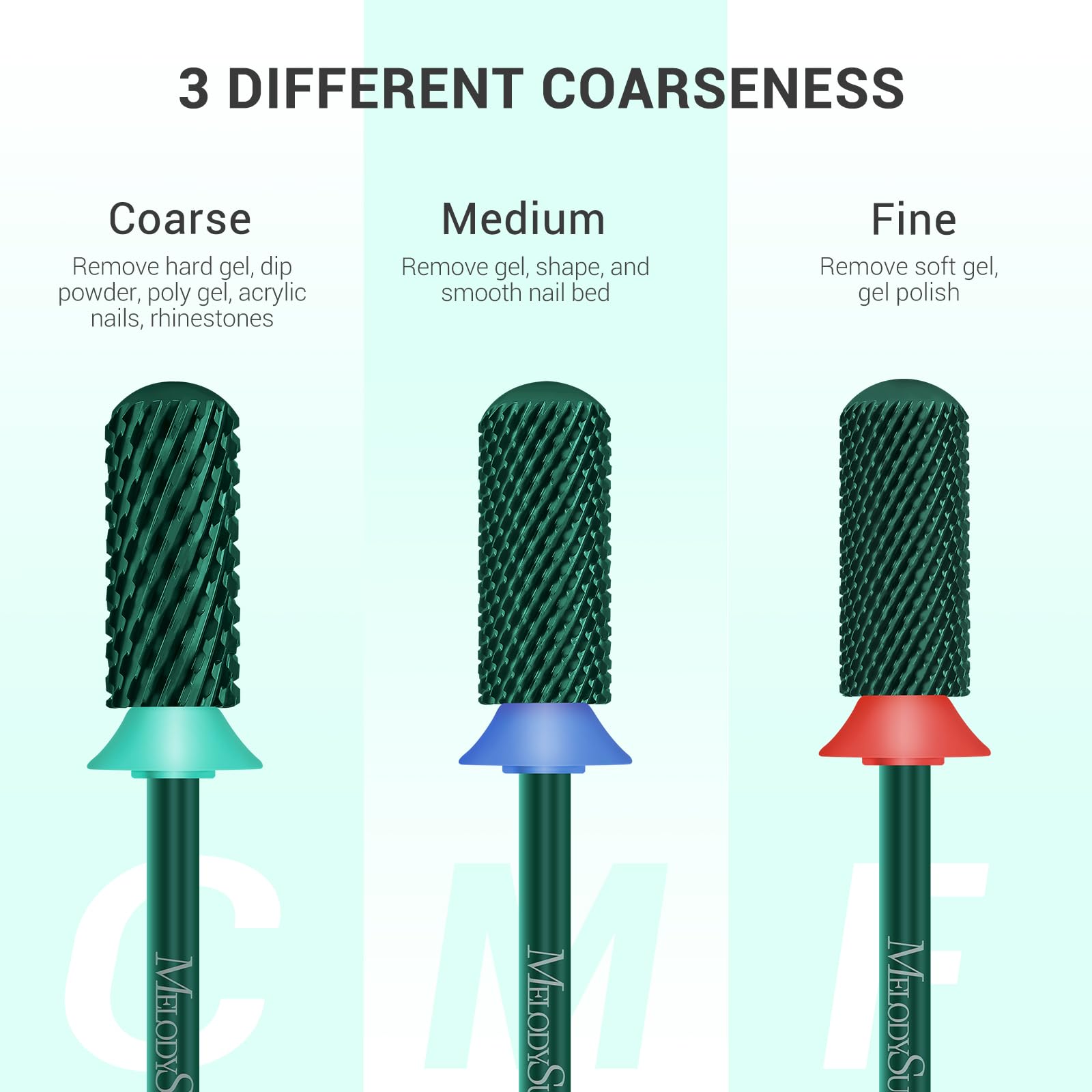 MelodySusie foret carbure haute efficacité 3/32 vert : dissipation thermique et faible vibration