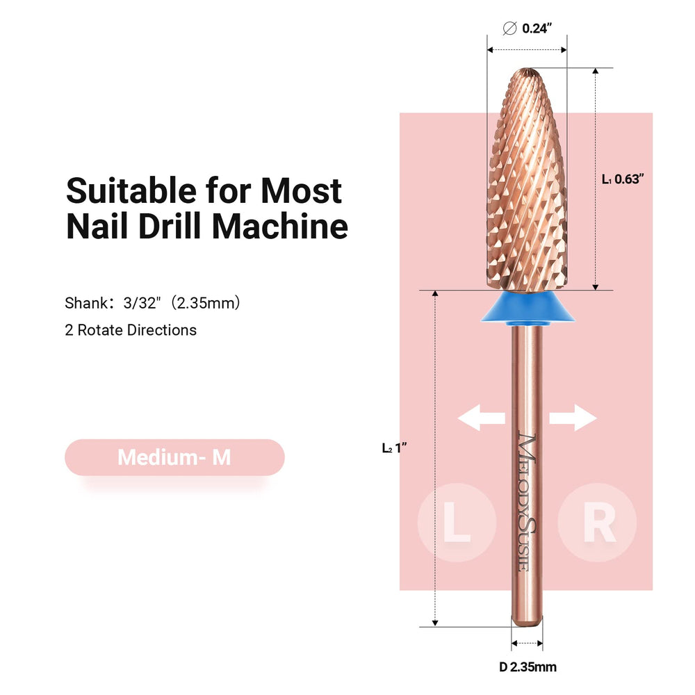 Fraise ongles acrylk MelodySusie: préparation des surfaces d'ongles