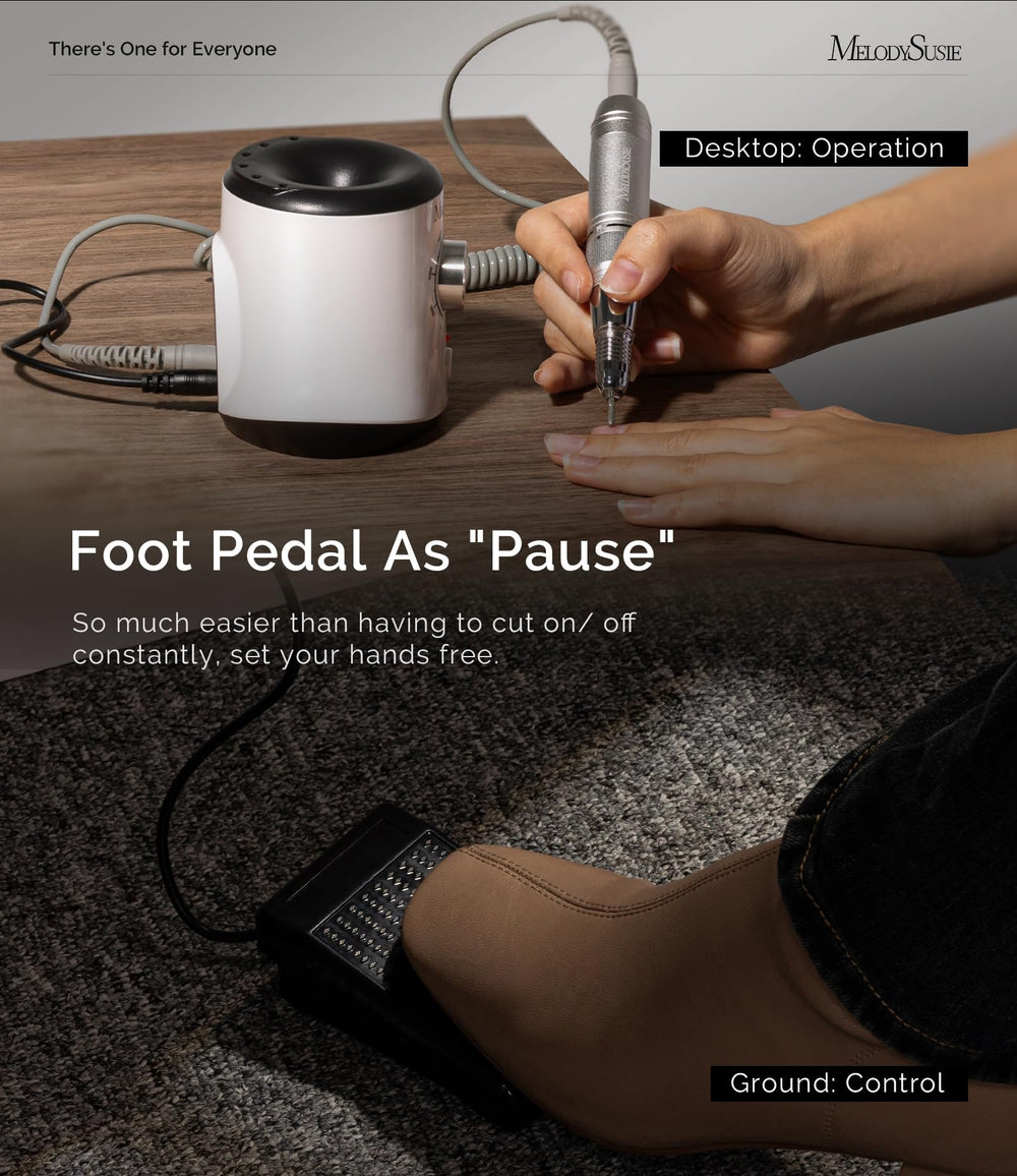 Le MelodySusie fraiseur-ongles-sc320i-bandes-sablage fournit des bandes abrasives pour ponçage précis.