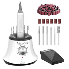 Le MelodySusie fraiseur-ongles-sc320i-bureau montre une solution compacte pour la manucure à domicile.