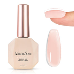 Gel Builder Nude MelodySusie en base, préparation lisse et adhérence renforcée.