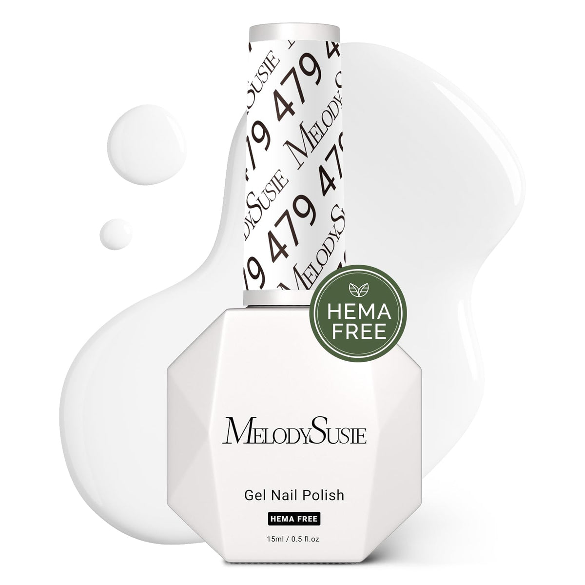 MelodySusie Gel sans HEMA, bouteille blanc épais, pose douce et sûre.