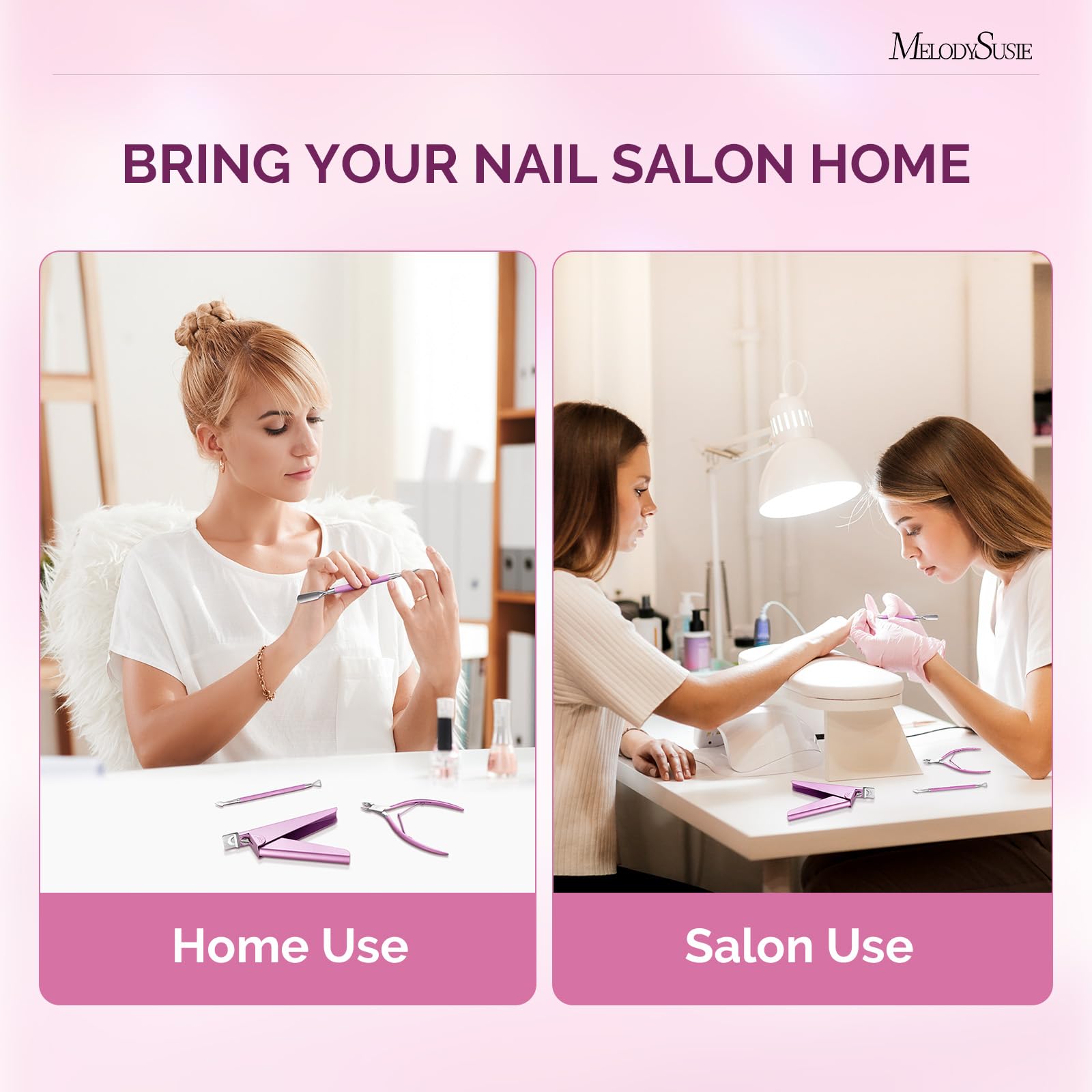 MelodySusie grattoir vernis double-face pour finition nette des bords