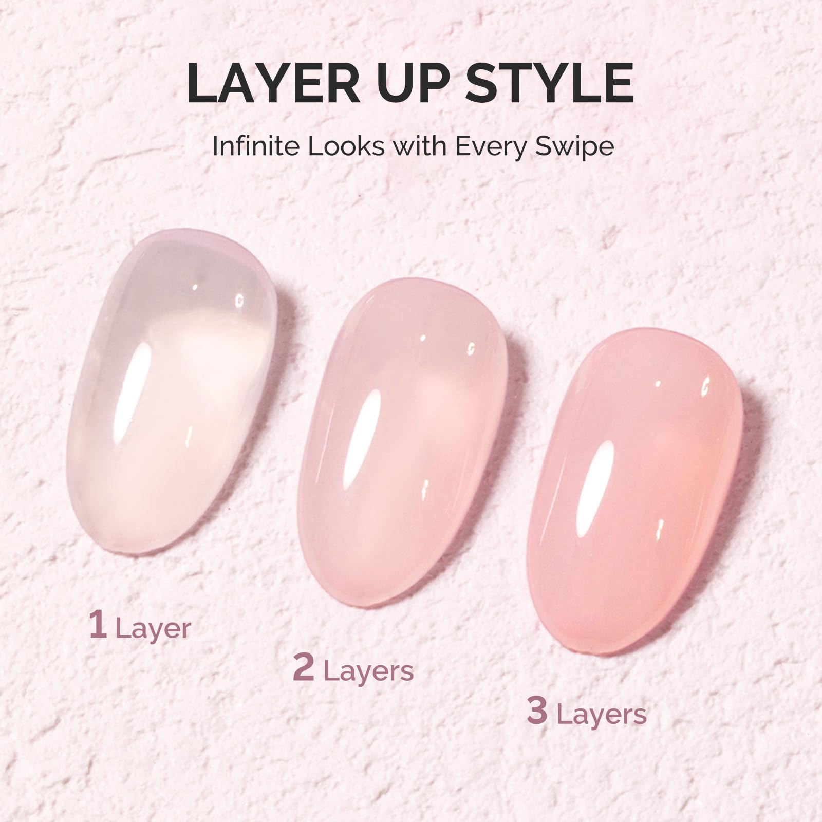Vernis gel translucide MelodySusie Jeweliver révèle un effet jelly lumineux.