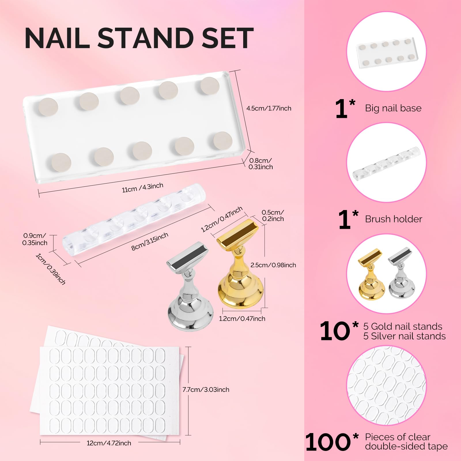 Kit salon maison MelodySusie, solution tout-en-un pour art des ongles et pratique.