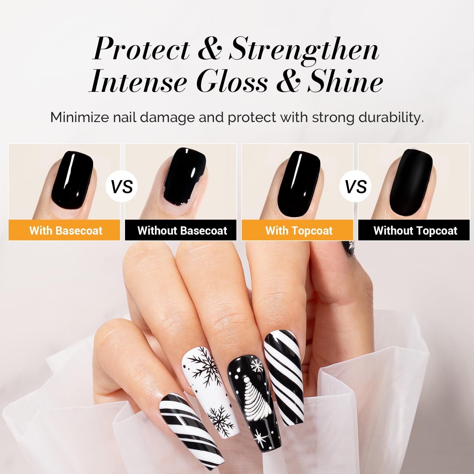 Kit ongles MelodySusie 15 ml: ensemble pratique à domicile.