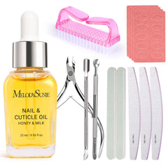 MelodySusie kit d’outils manucure 14pcs: ensemble complet pour soin des ongles à domicile.