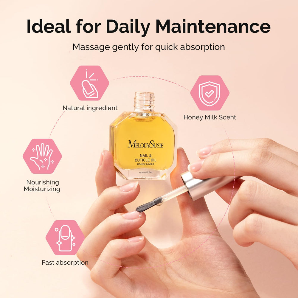 Lime à ongles et brosse MelodySusie pour nettoyer et lisser les ongles.