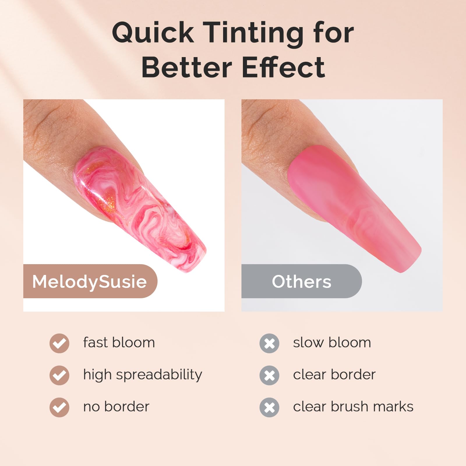 MelodySusie longue tenue – manucure durable et éclatante jusqu'à 28 jours.