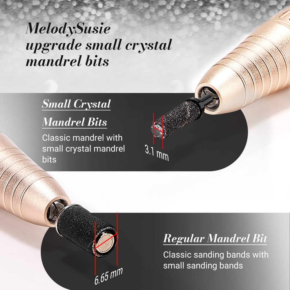 MelodySusie mandrin cristal top 3,1 mm idéal pour le polissage précis.