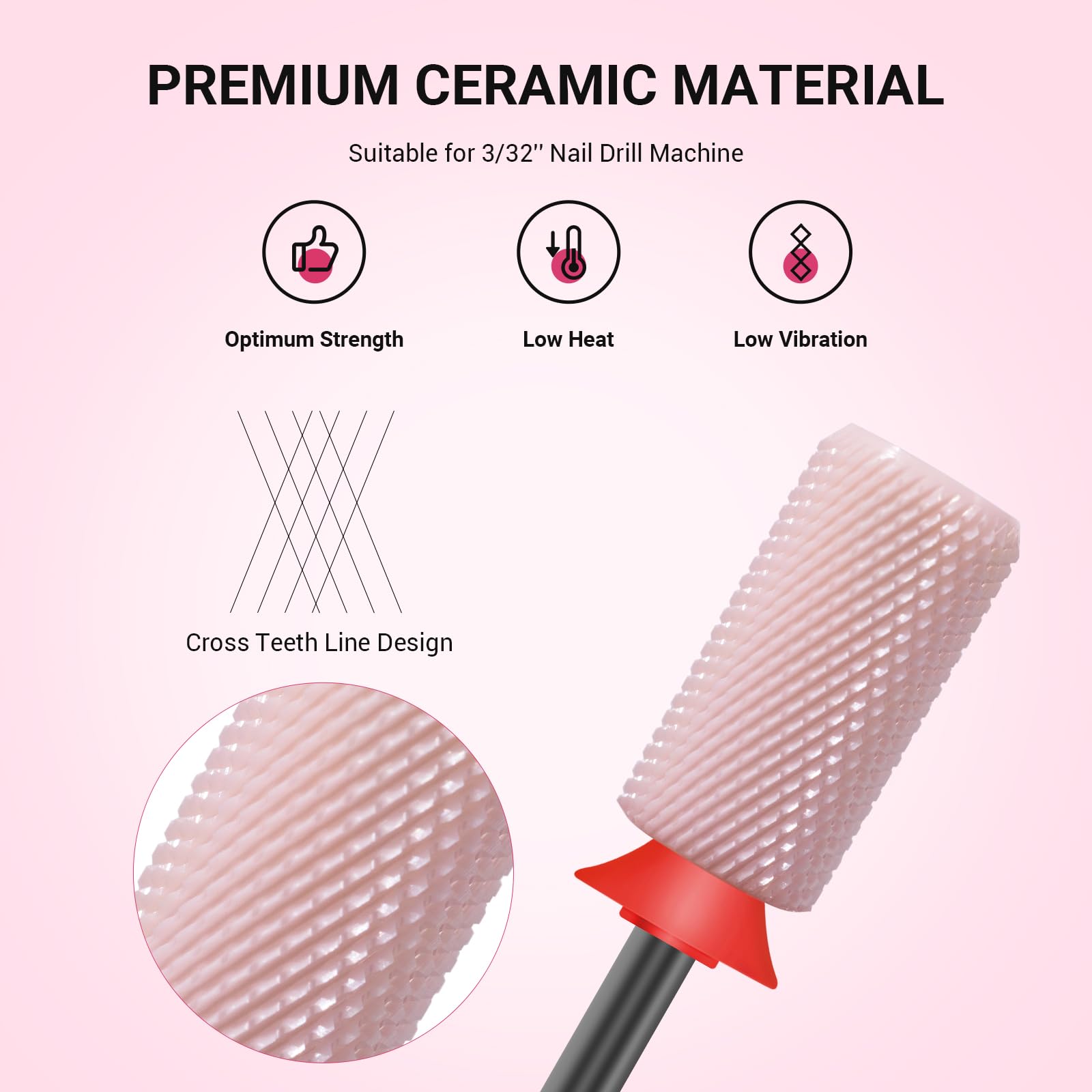 MelodySusie mèche section croisee, design sûr pour contour des cuticules