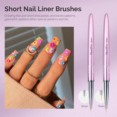 MelodySusie Lineur Brushes: embouts ultra fins pour motifs délicats.