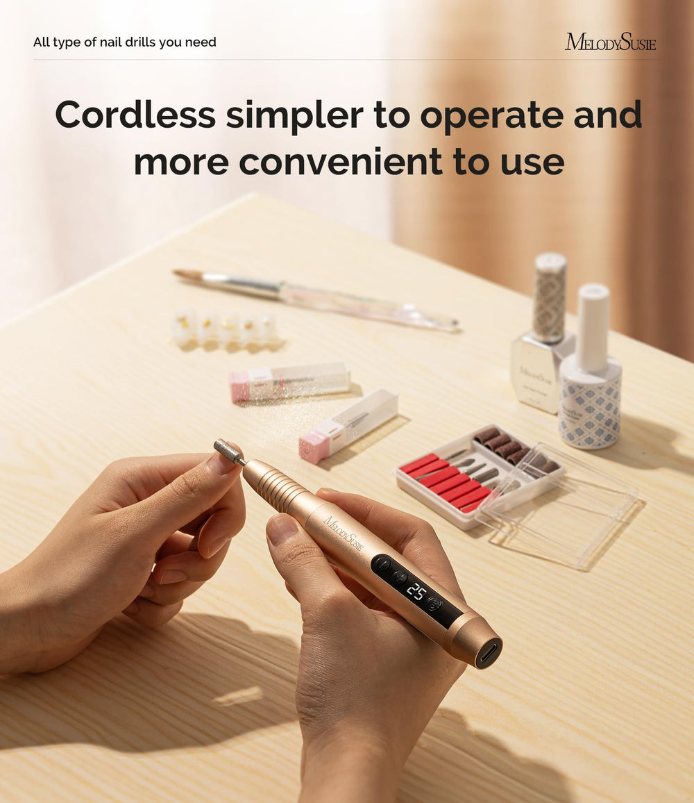 MelodySusie perceuse-ongles design ergonomique, utilisation confortable