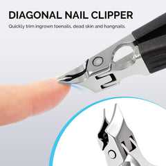 MelodySusie pince-ongles angulaire noir – idéale pour les pieds