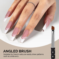 MelodySusie pinceau angle art ongles pour contours nets et structurés