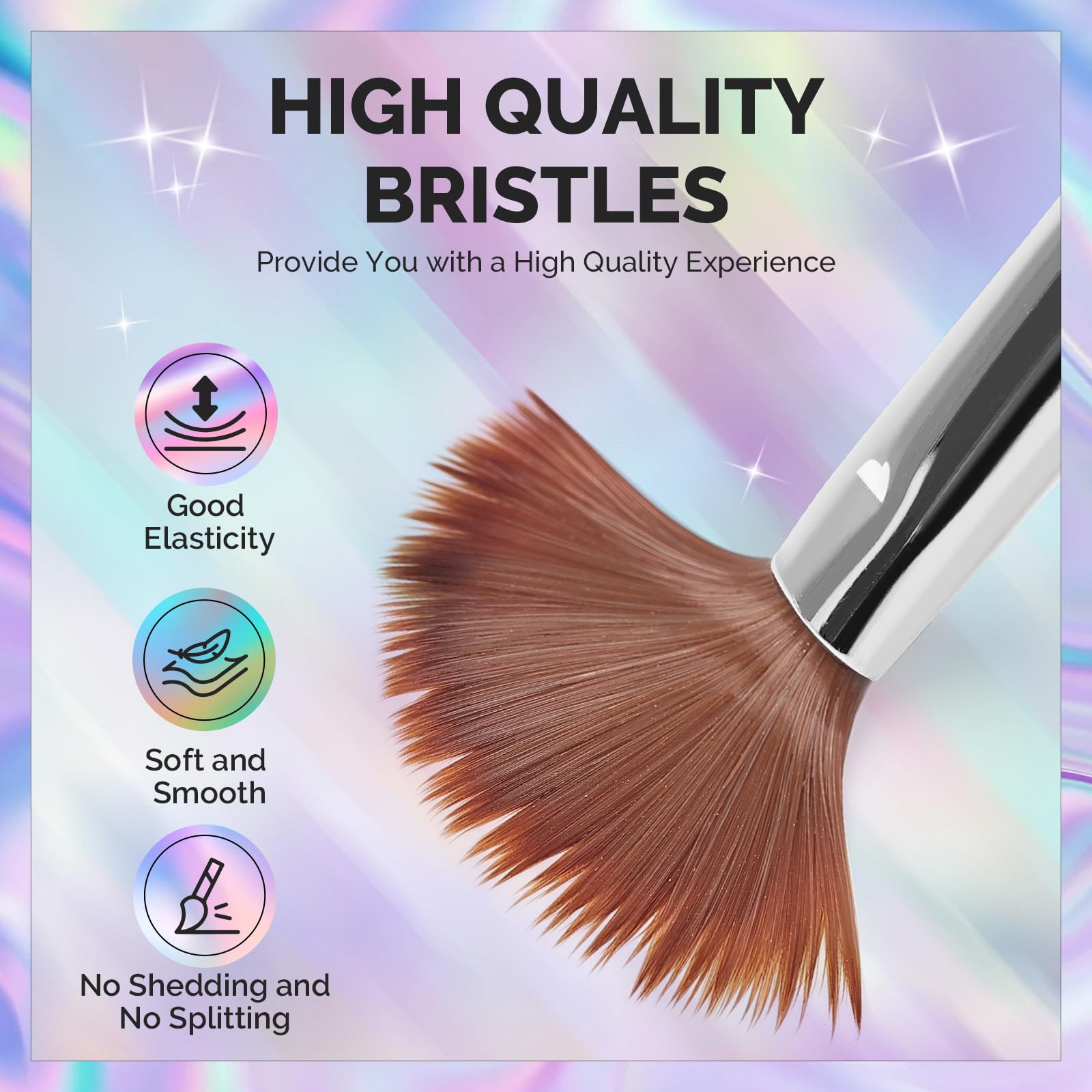 Pinceaux MelodySusie en nylon dense pour une application homogène