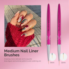 Pinceaux MelodySusie pour dessins délicats et nuances subtiles sur ongles