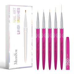 Pinceaux MelodySusie liner ongle ligne ultra fine pour lignes nettes et précises