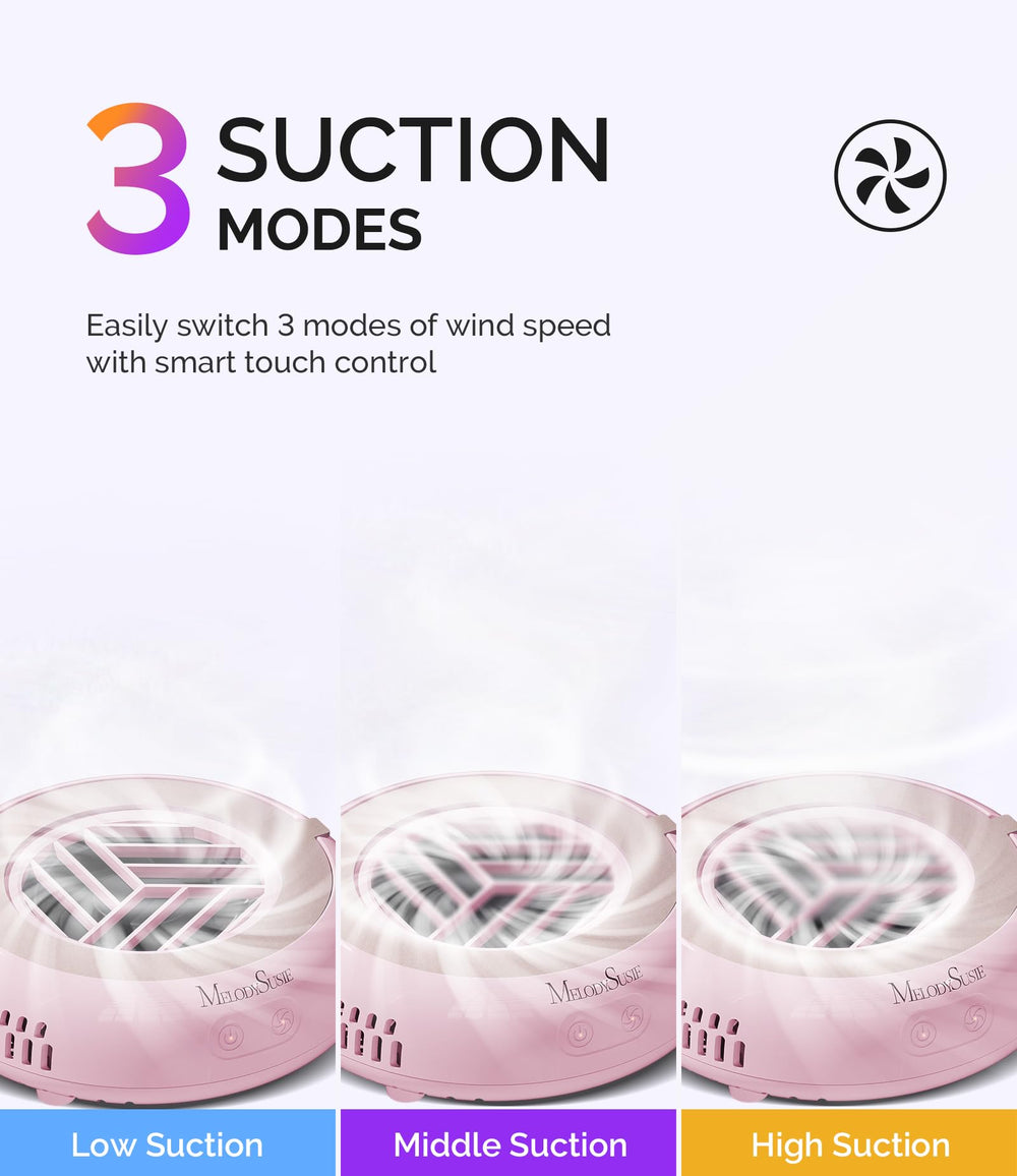 MelodySusie PocketSized assure une dissipation thermique efficace lors du façonnage des ongles.