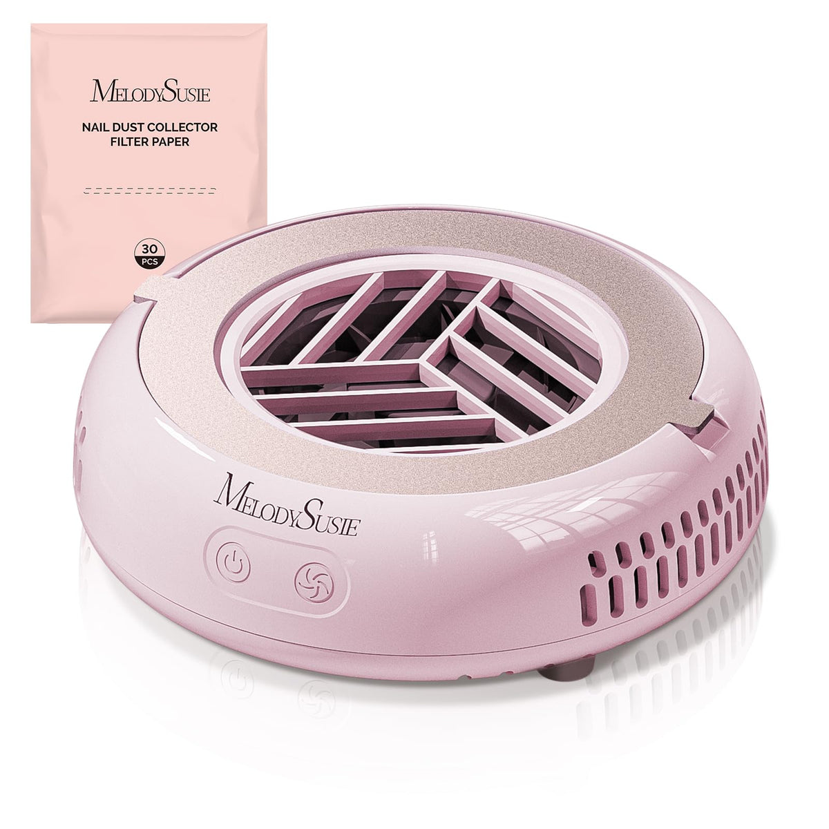 MelodySusie PocketSized collecteur de poussière pour ongles, pratique en déplacement et nettoyage précis.