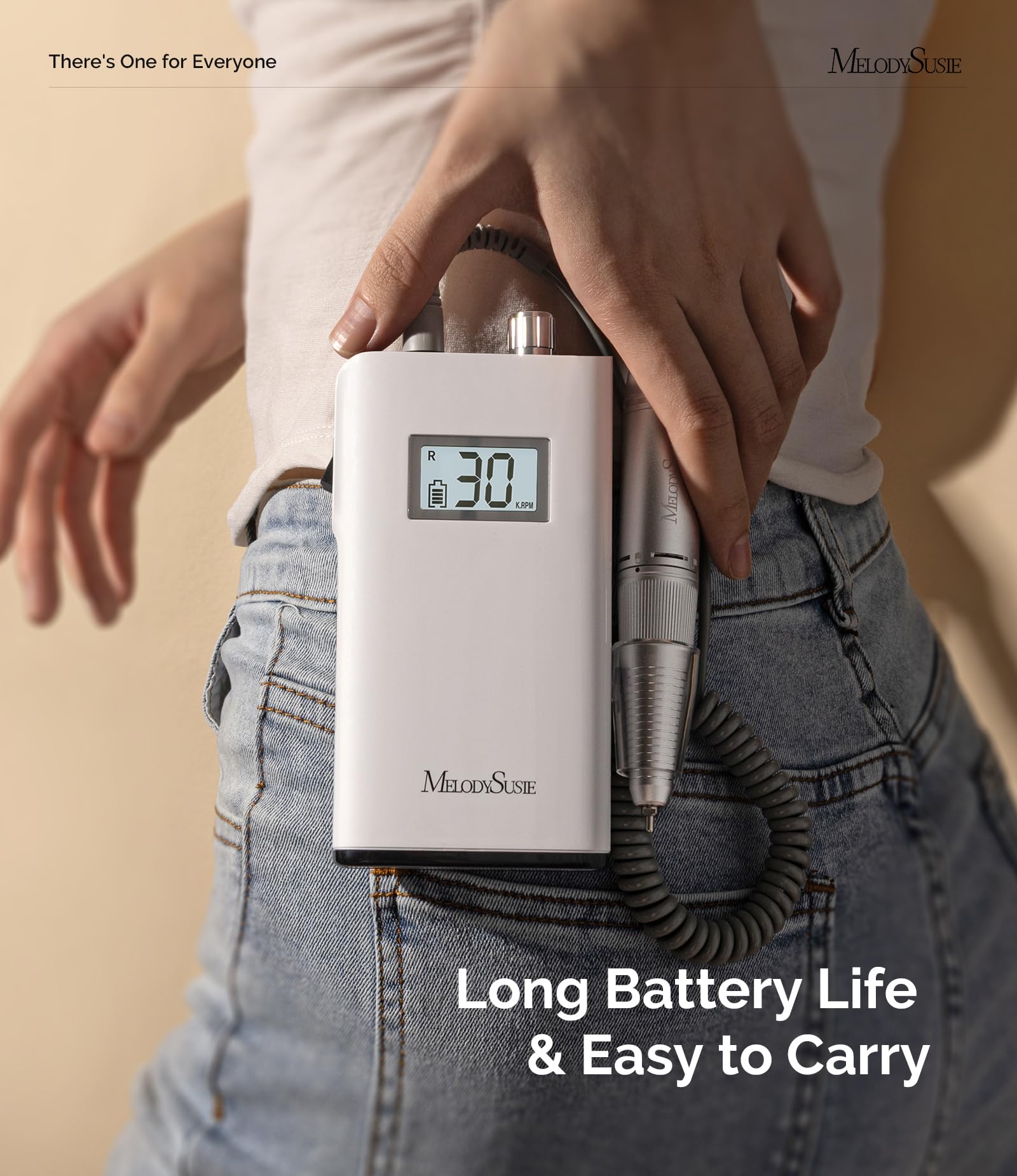 MelodySusie SC320H réglage de vitesse intuitif pour différentes techniques d’ongles.
